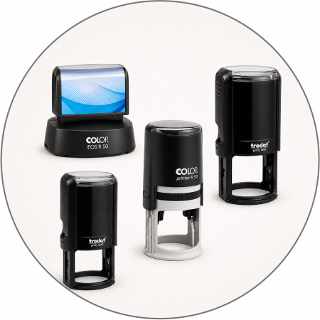 Self-Inking Round Stamp