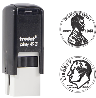 TR4921R Sello redondo autoentintable